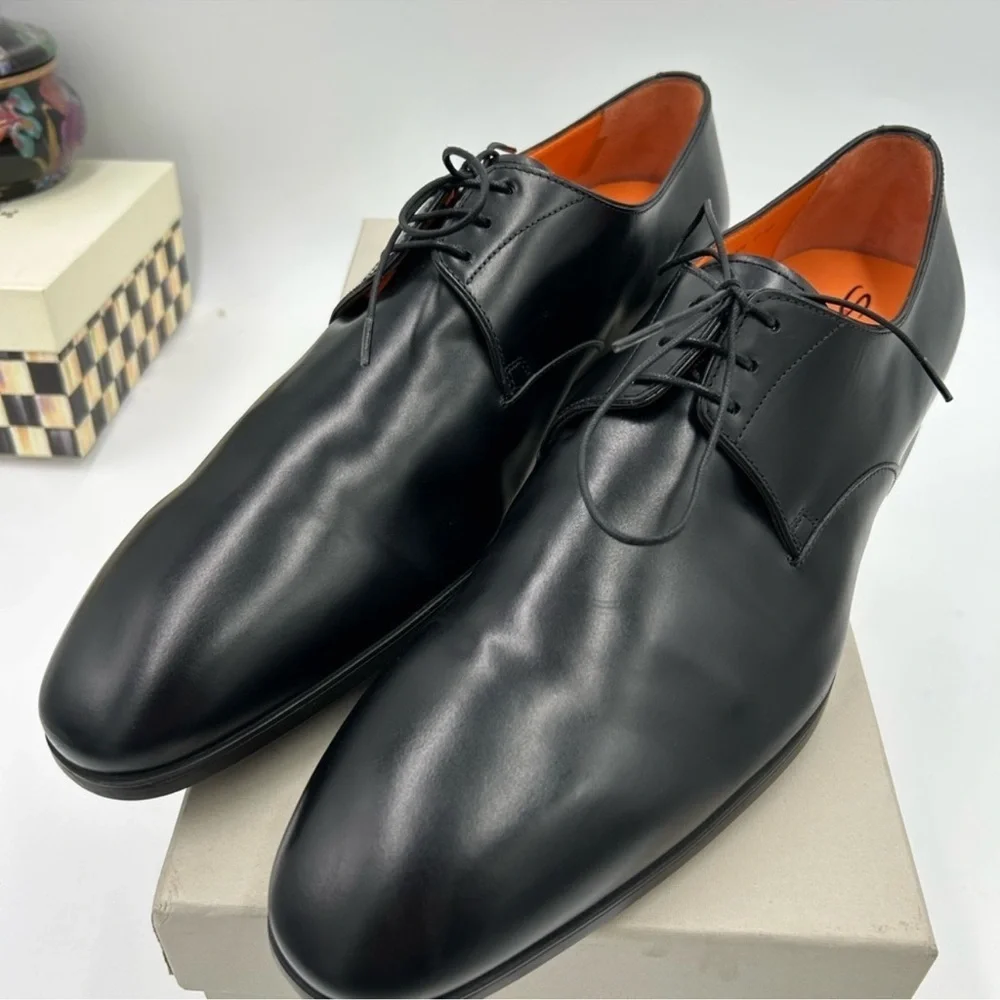 Men’s Santoni, shiny leather dress Oxford size 12 made in Italy
